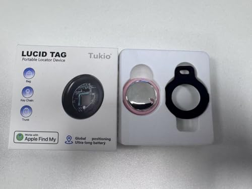 Tag Bluetooth Item Finder-4 Pack, Compatible with Apple Find My APP (iOS Only), 100dB Beep, Smart Tag Replaceable Battery, air tag and Locator for Keys/Luggage/Bags/Wallets etc., Black