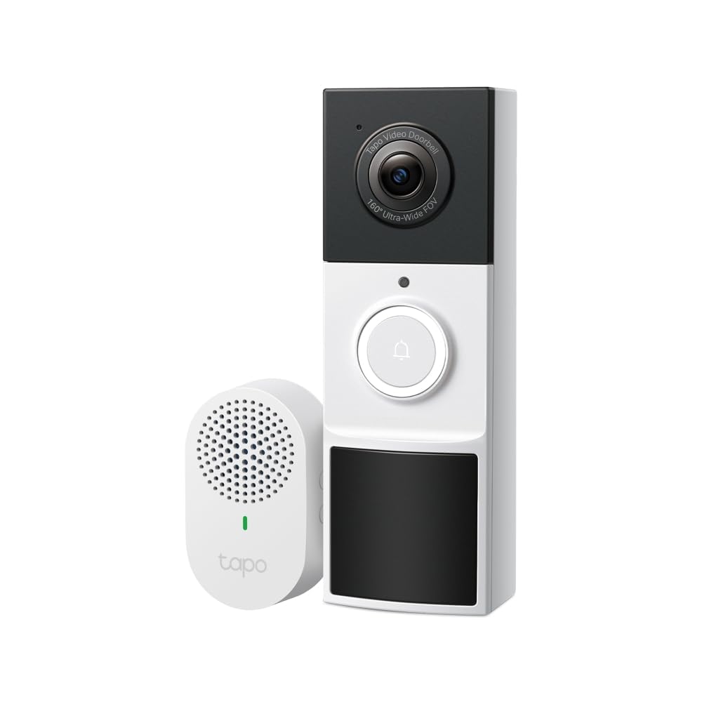 TD21 Wireless 2K Video Doorbell – 3MP, Chime, AI, IP65