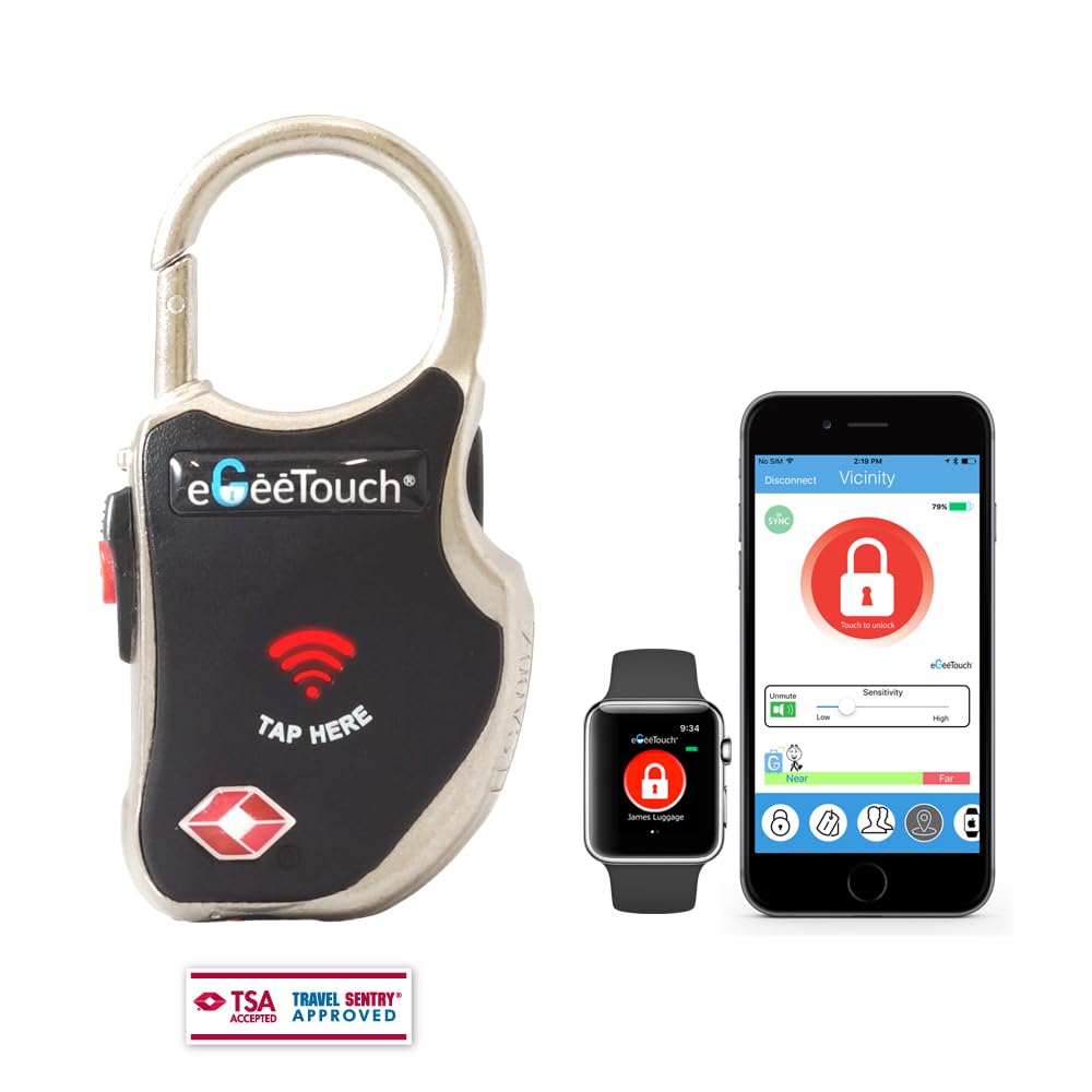 Smart TSA Travel Lock – Secure & Track Anywhere (Black, Single)