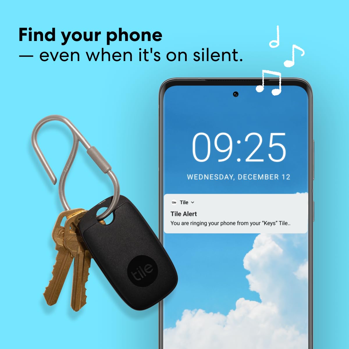 Tile Pro Bluetooth Finder – 120m Range, Smart Home, 1 Pack