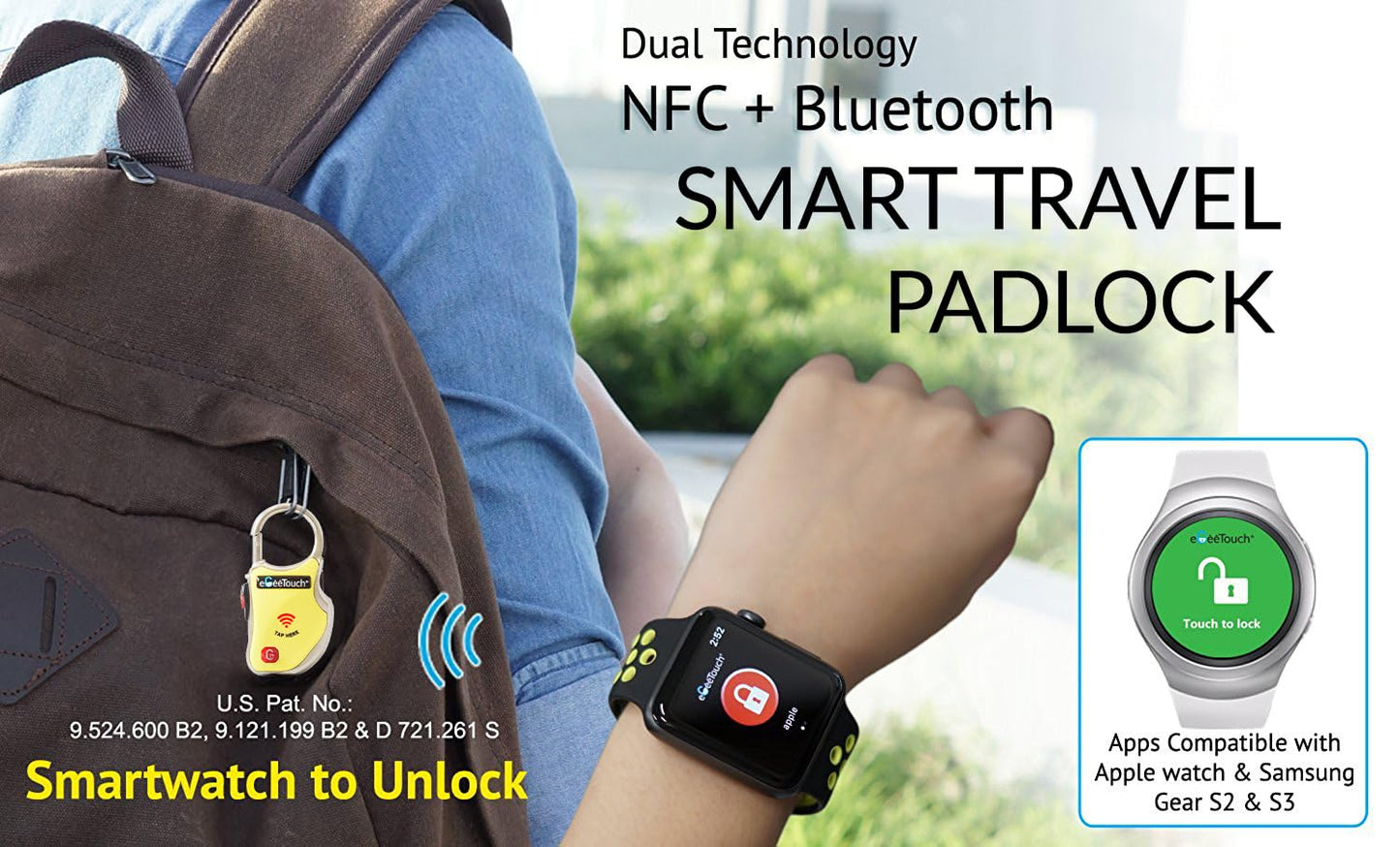 Smart TSA Travel Lock – Secure & Track Anywhere (Black, Single)