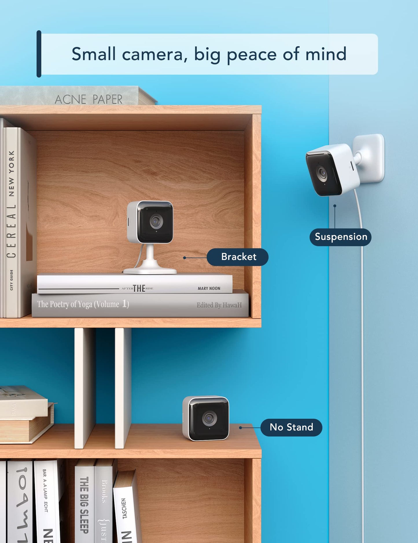 Indoor Security Camera 1080P, 2-Pack WiFi CCTV with Night Vision & 2-Way Audio