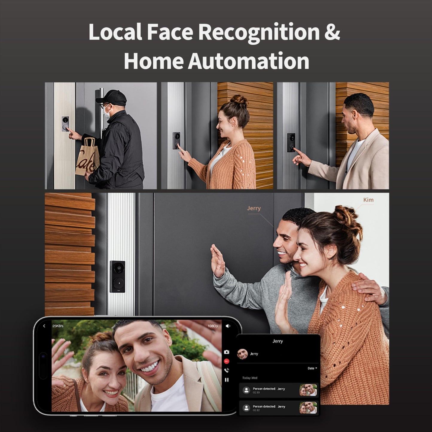 Shop Video Doorbell G4, 1080p HD Wireless Smart Doorbell