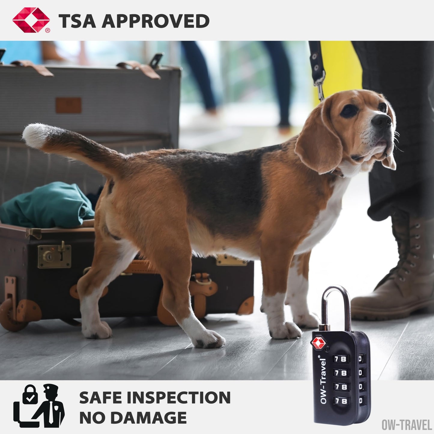 Travel TSA Approved Luggage Locks Suitcase Locks (2 Pack Black) 4 Digit Security Suitcase Padlock. Travel Bag Combination Luggage Padlocks for Suitcases. TSA Travel Lock for Bags and Cases