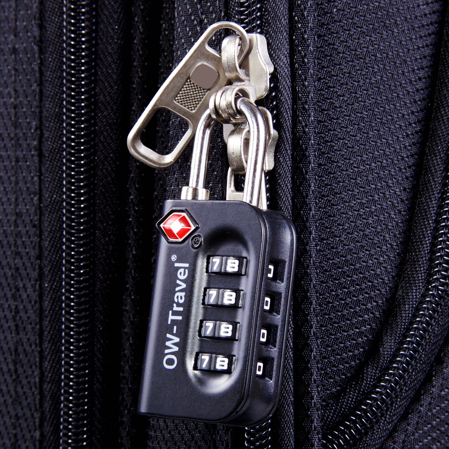 Travel TSA Approved Luggage Locks Suitcase Locks (2 Pack Black) 4 Digit Security Suitcase Padlock. Travel Bag Combination Luggage Padlocks for Suitcases. TSA Travel Lock for Bags and Cases