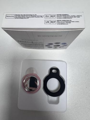 Tag Bluetooth Item Finder-4 Pack, Compatible with Apple Find My APP (iOS Only), 100dB Beep, Smart Tag Replaceable Battery, air tag and Locator for Keys/Luggage/Bags/Wallets etc., Black