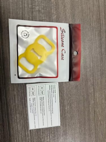 Yellow Dog Collar AirTag Holder – Waterproof & Lightweight
