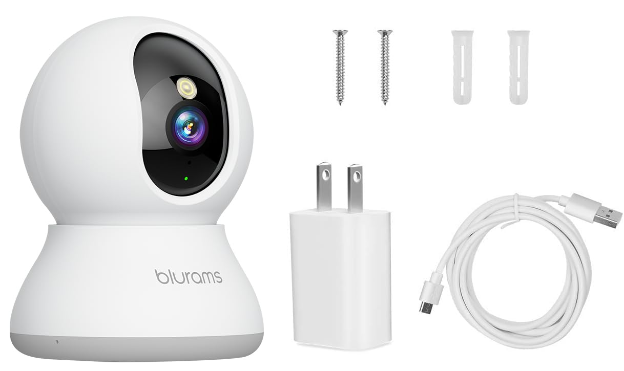 Pet Camera 2K, Indoor Cameras, Dog Camera, 360° Home Security Cameras, Color Night Vision, Motion Tracking, 2-Way Talk, Cloud&SD, APP Control, Works with Alexa