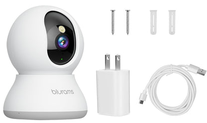 Pet Camera 2K, Indoor Cameras, Dog Camera, 360° Home Security Cameras, Color Night Vision, Motion Tracking, 2-Way Talk, Cloud&SD, APP Control, Works with Alexa