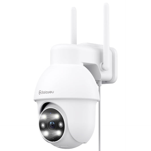 2K Outdoor WiFi Security Camera, 360° Pan-Tilt, Night Vision (Y4)
