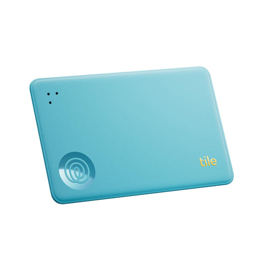 Tile Slim (2024) – Bluetooth Wallet & Item Tracker, 1-Pack (Aqua Lemon)