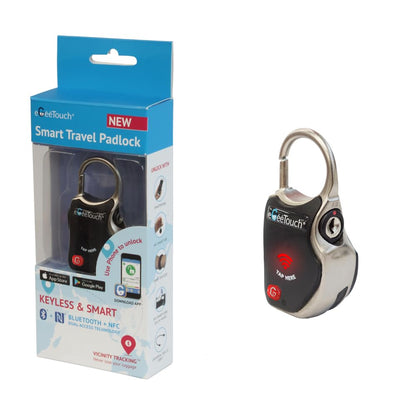 Smart TSA Travel Lock – Secure & Track Anywhere (Black, Single)