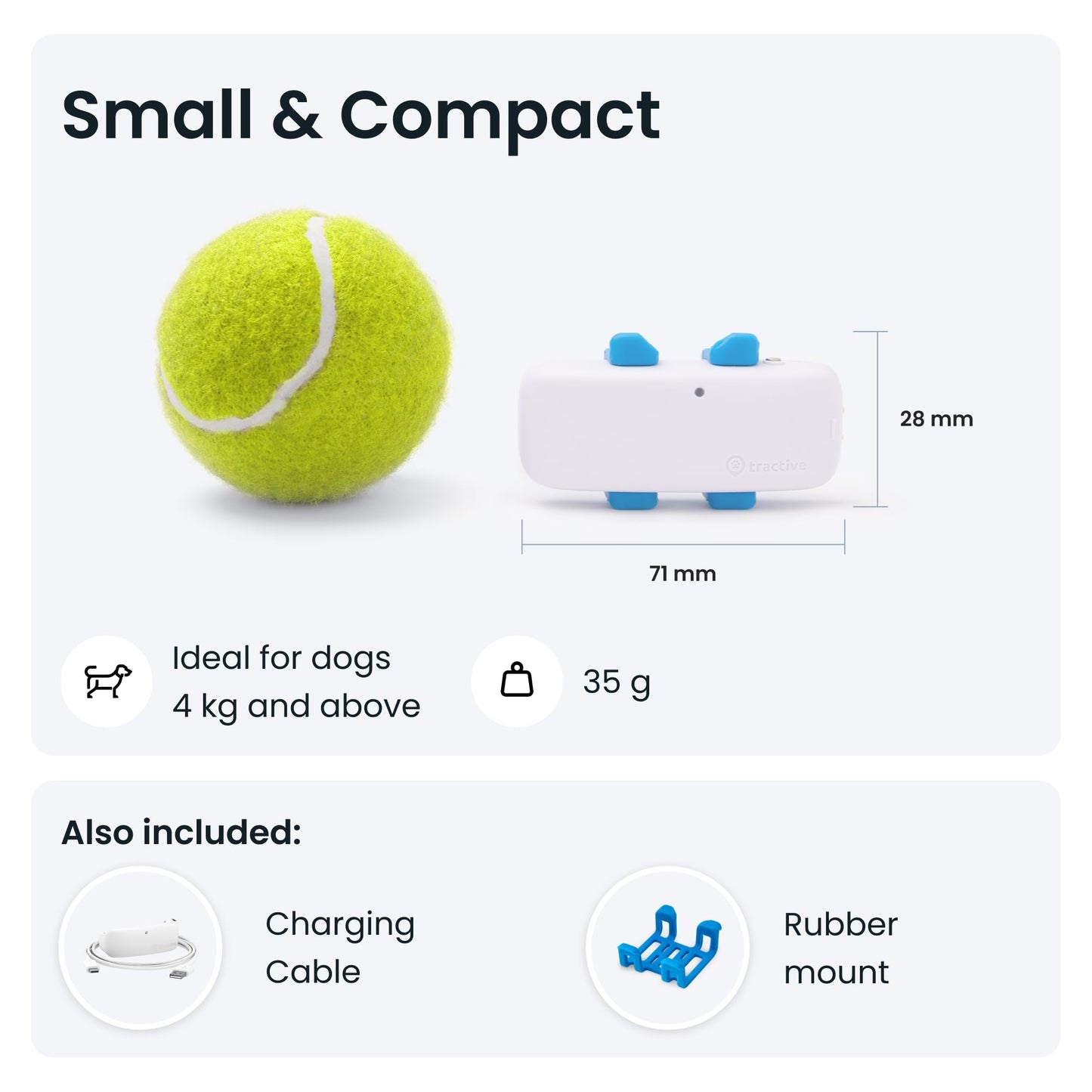 Tractive GPS Dog Tracker – Real-Time Location, Health Alerts