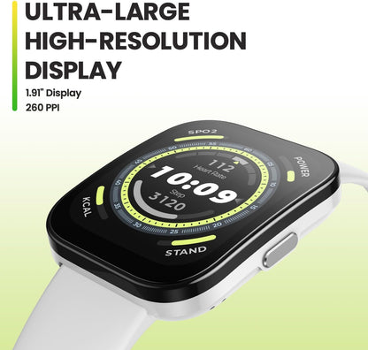 Bip 5 Smart Watch, 46mm, Bluetooth Calling, Alexa Built-in, GPS Tracking, 10-day Long Battery Life, Health Fitness Tracker With Heart Rate, Blood Oxygen Monitoring - Black