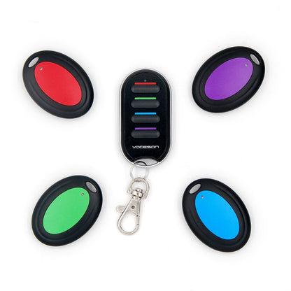 Vodeson Wireless Key Finder – 4 Receiver Locator for Keys, Wallet & Pets