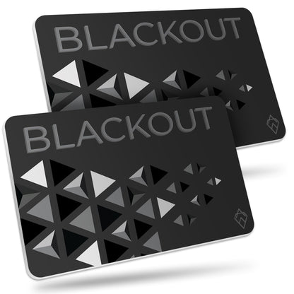 Blackout RFID Blocking Card – Slim Wallet Protector (2 Pack)