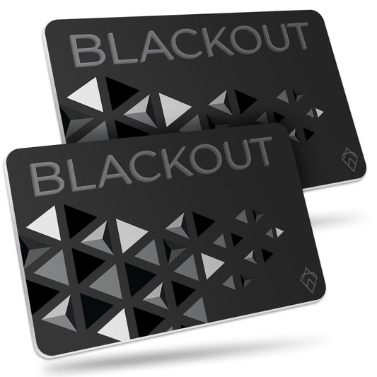 Blackout RFID Blocking Card – Slim Wallet Protector (2 Pack)