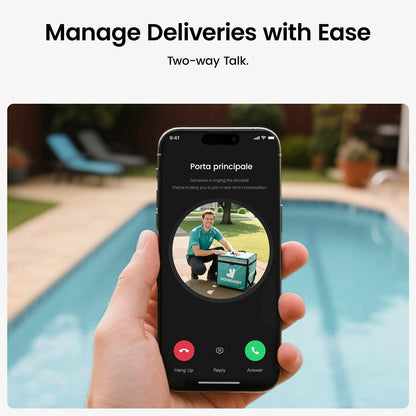 Wireless 2K Video Doorbell – Battery, Wi-Fi, Alexa Ready