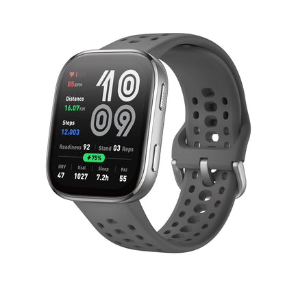 Bip 6 Smart Watch 46mm, 14 Day Battery, 1.97" AMOLED Display, GPS & Free Maps, AI, Bluetooth Call & Text, Health, Fitness & Sleep Tracker, 140+ Workout Modes, 5 ATM Water-Resistance, Charcoal