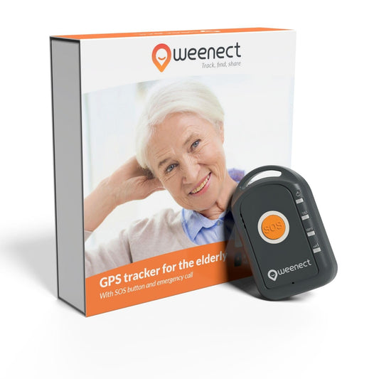 Weenect GPS Panic Button – Elderly, 7-Day Battery, SOS