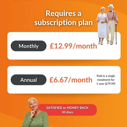 Weenect GPS Panic Button – Elderly, 7-Day Battery, SOS