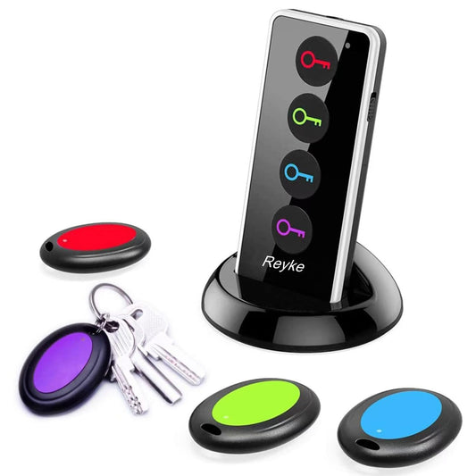 Reyke Key Finder – RF Tracker with 4 Tags, 131ft Range