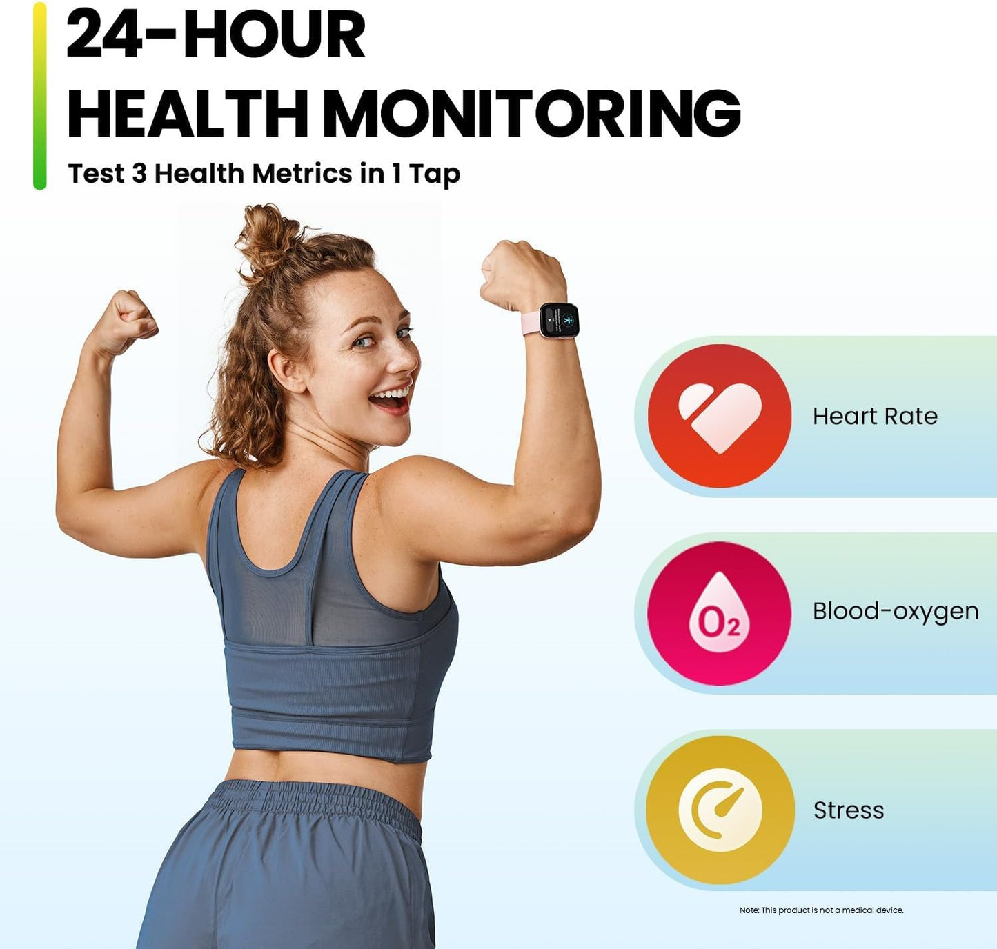 Bip 5 Smart Watch, 46mm, Bluetooth Calling, Alexa Built-in, GPS Tracking, 10-day Long Battery Life, Health Fitness Tracker With Heart Rate, Blood Oxygen Monitoring - Black