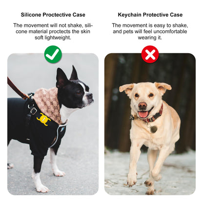 Yellow Dog Collar AirTag Holder – Waterproof & Lightweight