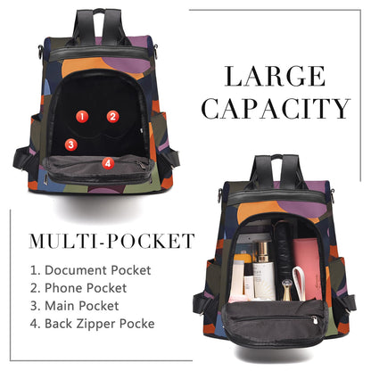 Women Backpack Ladies Rucksack Waterproof Nylon School bags Anti-theft Daypack Shoulder Bags