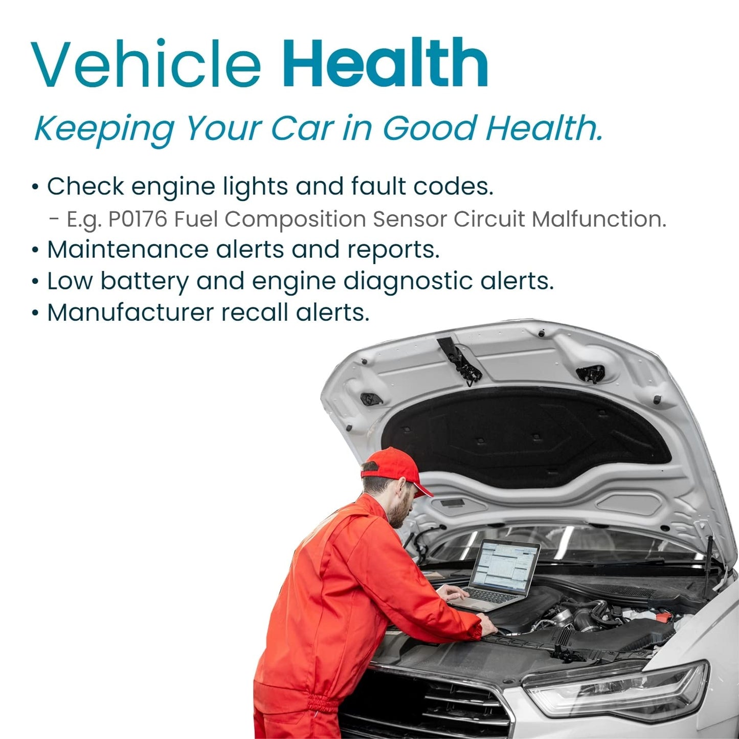 GPS Tracker for Vehicles, [No Monthly Fee], 4G LTE, Vehicle Location, Trip History, Driving Alerts, GeoFence, Fuel Economy, OBD Fault Codes, USA-Developed, Family or Fleets