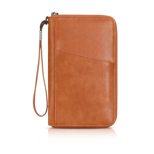 Brown RFID Passport & Travel Wallet