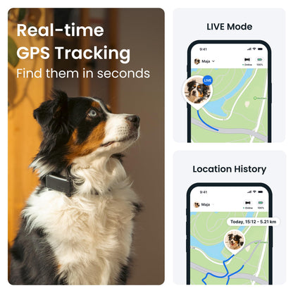 Tractive Smart Dog GPS Tracker 2025 – Black