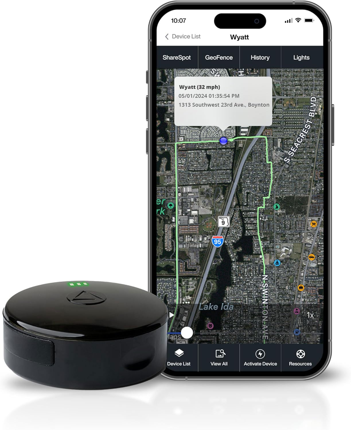 LandAirSea 54 GPS Tracker, Waterproof Magnet Mount. Full Global Coverage. 4G LTE Real-Time Tracking for Vehicle, Asset, Fleet, Elderly and more. Subscription is required