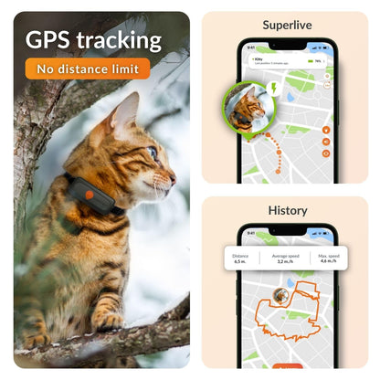 Weenect Cat XS – Mini Real-Time GPS Tracker with Collar