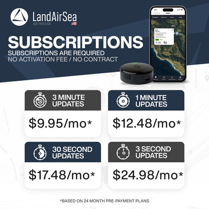 LandAirSea 54 GPS Tracker, Waterproof Magnet Mount. Full Global Coverage. 4G LTE Real-Time Tracking for Vehicle, Asset, Fleet, Elderly and more. Subscription is required