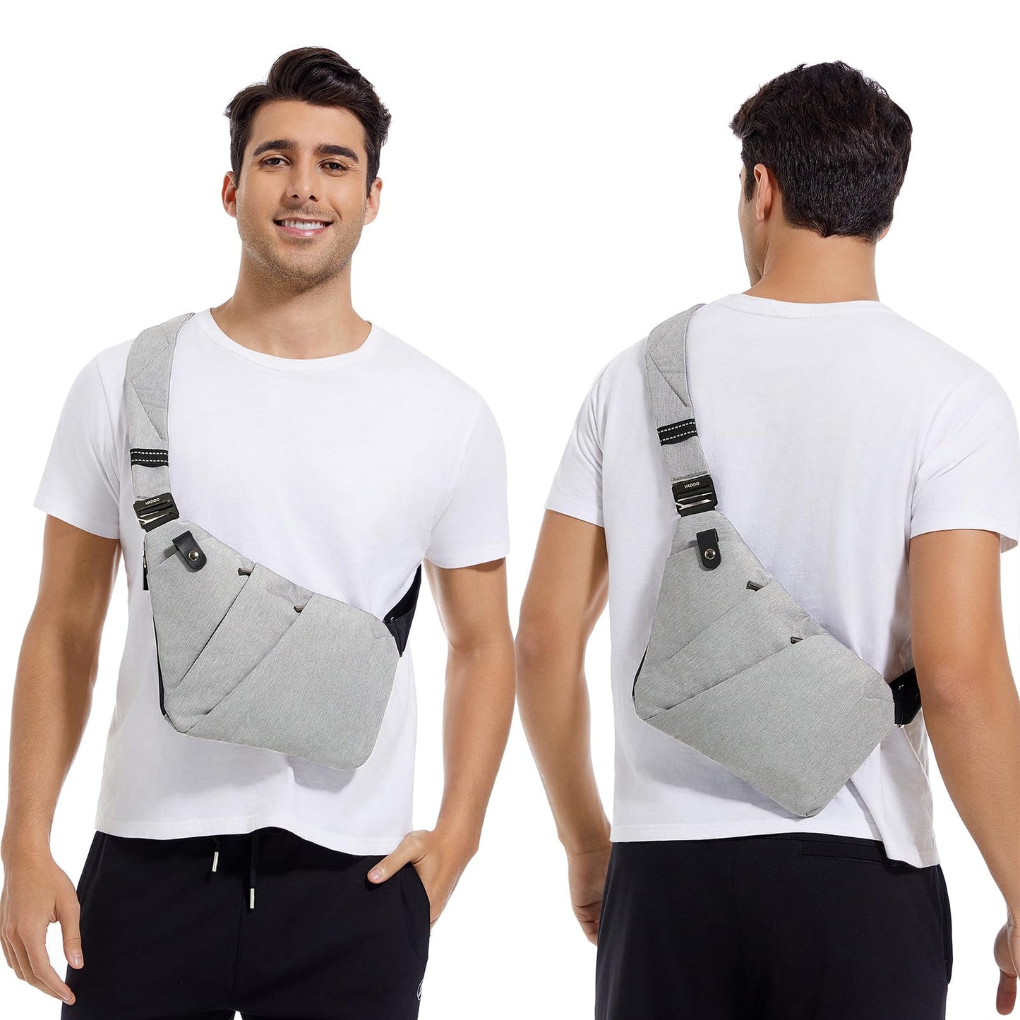 Men's 1.0 Sling Bag, Grey, Medium
