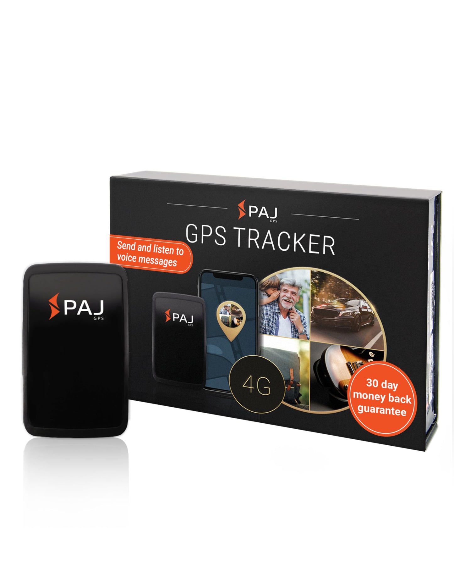 PAJ ALLROUND 4G GPS Tracker – Real-Time, SOS, 40-Day Battery