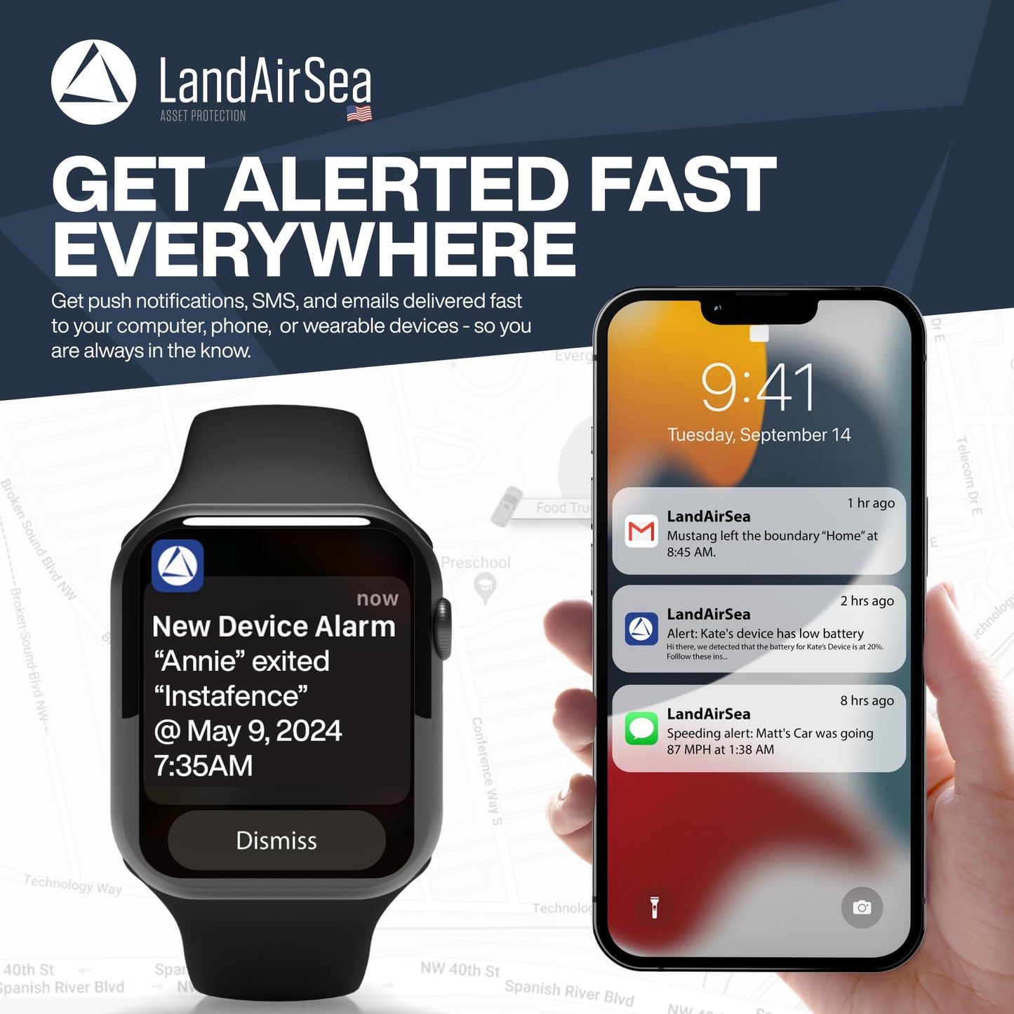 LandAirSea 54 GPS Tracker, Waterproof Magnet Mount. Full Global Coverage. 4G LTE Real-Time Tracking for Vehicle, Asset, Fleet, Elderly and more. Subscription is required