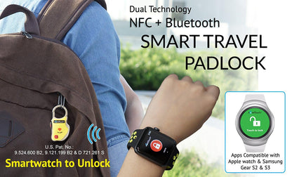 Smart TSA Travel Lock – Secure & Track Anywhere (Black, Single)