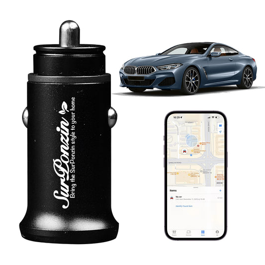 Car Anti-Loss Device with Charging Port - Real-Time Location Tracking, Compatible with Apple Find My (iOS Only)