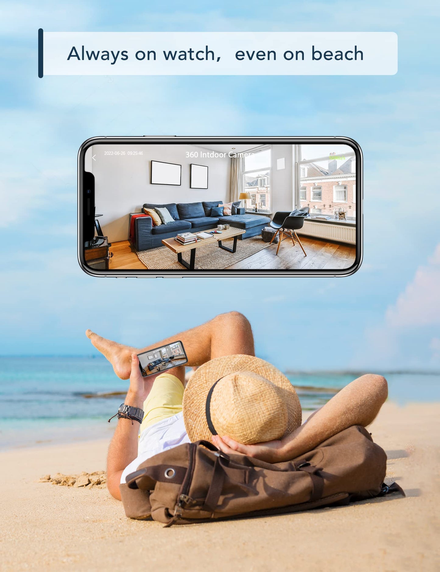 Indoor Security Camera 1080P, 2-Pack WiFi CCTV with Night Vision & 2-Way Audio