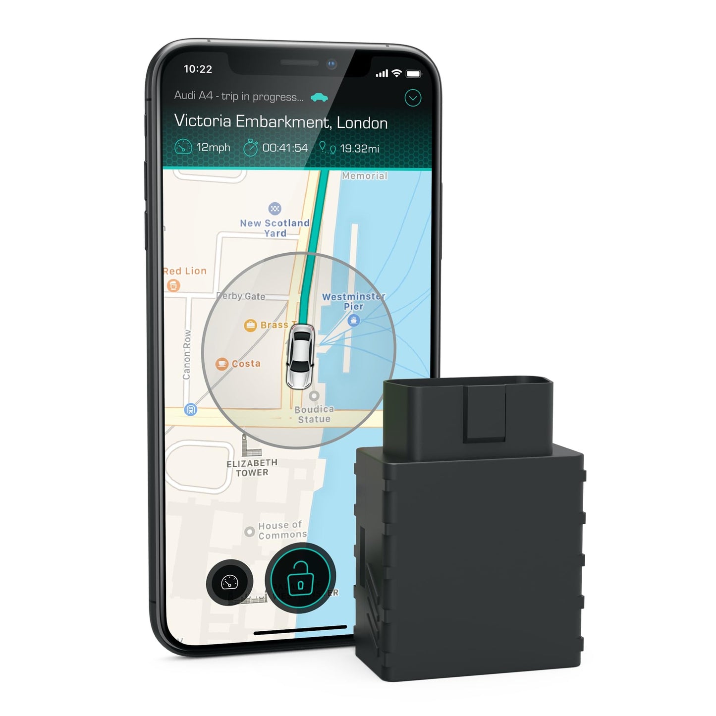 Anti-Theft Car GPS Tracker – Real-Time, OBD, App Alerts
