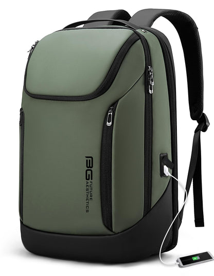 BANGE Business Laptop Backpack 15.6" USB Waterproof Green
