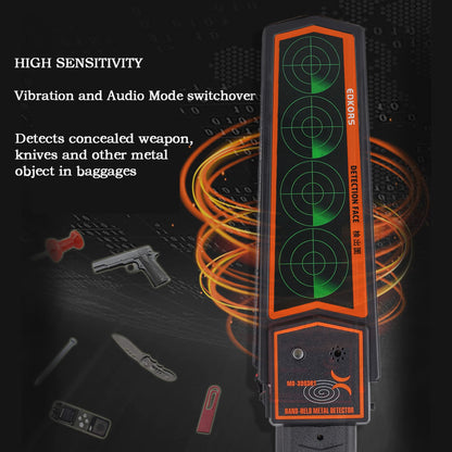 Handheld Metal Detector Wand – Portable Security Scanner