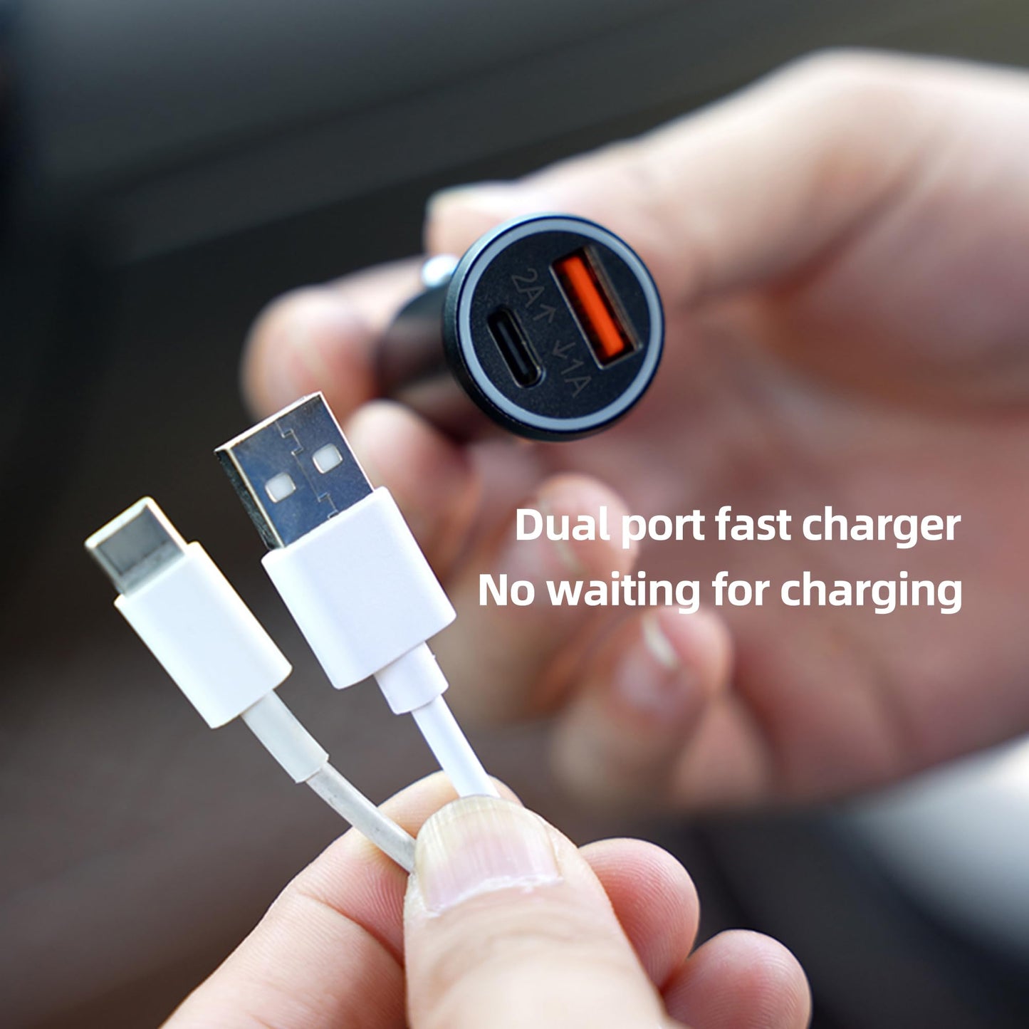 Car Anti-Loss Device with Charging Port - Real-Time Location Tracking, Compatible with Apple Find My (iOS Only)