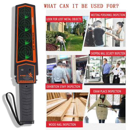 Handheld Metal Detector Wand – Portable Security Scanner