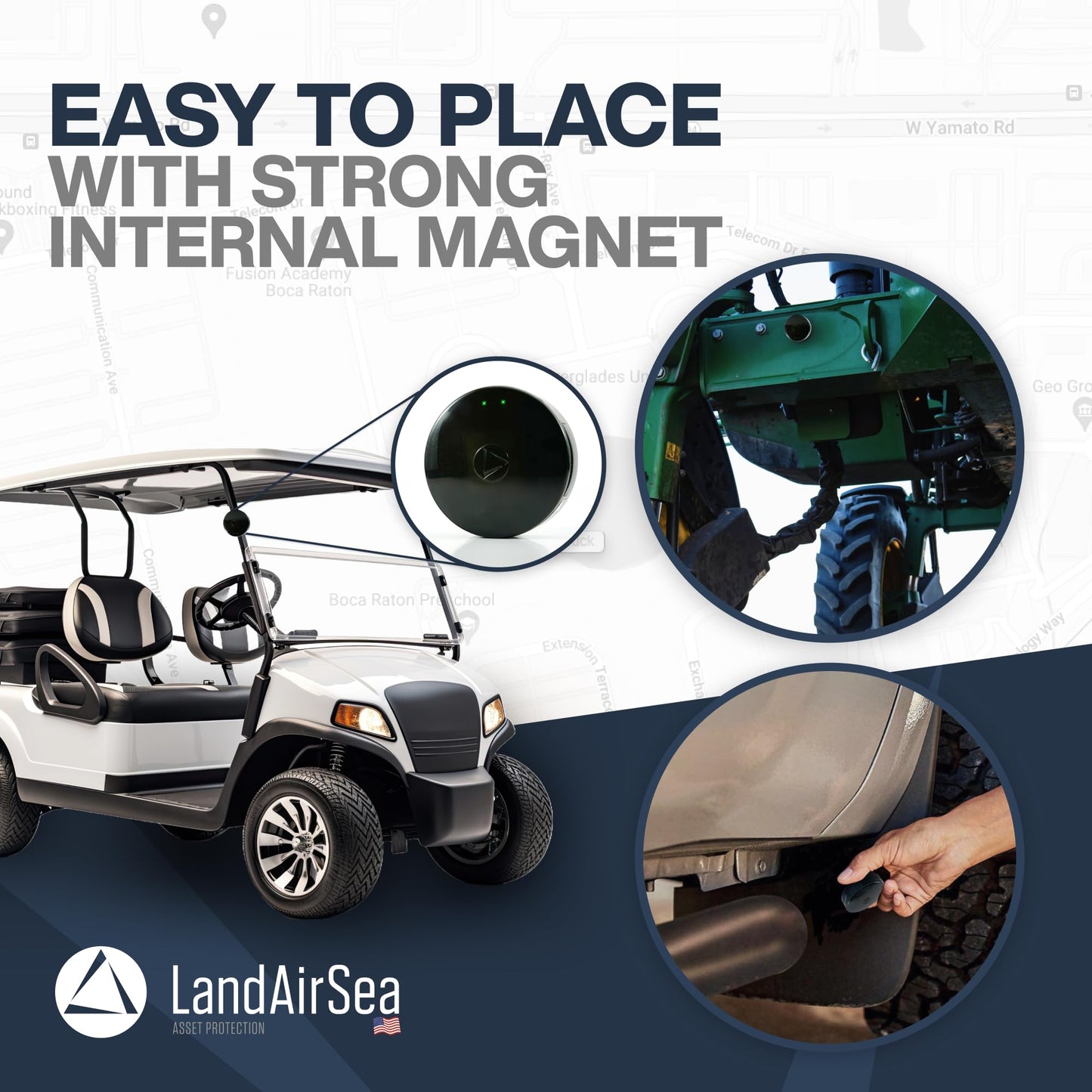 LandAirSea 54 GPS Tracker, Waterproof Magnet Mount. Full Global Coverage. 4G LTE Real-Time Tracking for Vehicle, Asset, Fleet, Elderly and more. Subscription is required