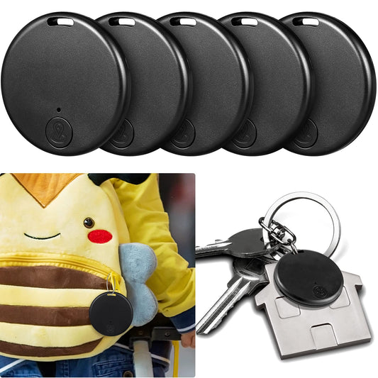 5 Packs Portable GPS Tracking Mobile Tracking Anti Loss Smart Device Key Finder Locator GPS Finders Tracker Device for Pets Dog Cat Wallet Keychain Luggage, Alarm Reminder(Classic)
