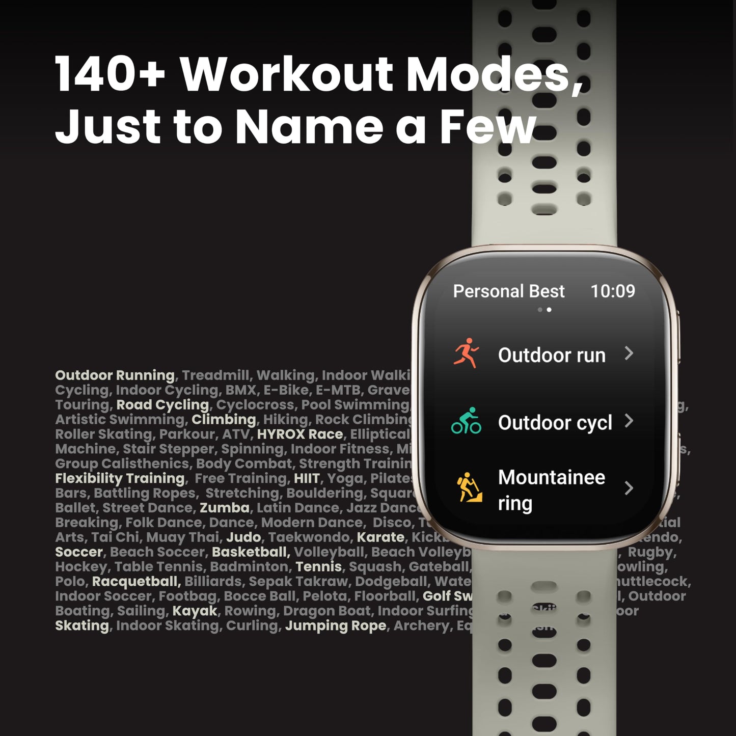Bip 6 Smart Watch 46mm, 14 Day Battery, 1.97" AMOLED Display, GPS & Free Maps, AI, Bluetooth Call & Text, Health, Fitness & Sleep Tracker, 140+ Workout Modes, 5 ATM Water-Resistance, Charcoal